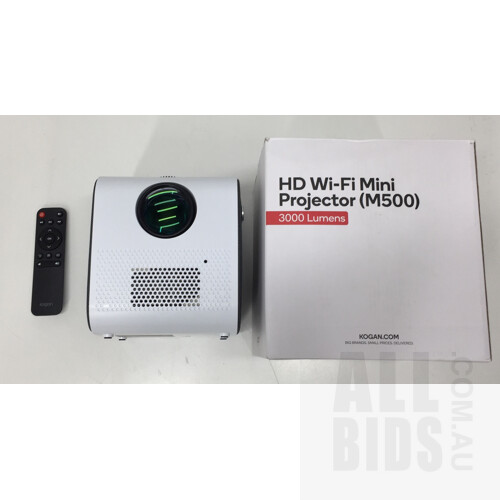 Kogan 3000 Lumens HD Wi-Fi Mini Projector (M500) - ORP $152.73