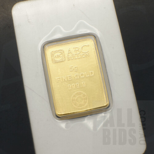 ABC Bullion 5g Fine Gold 999.9 in Case