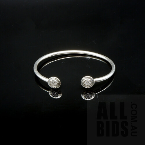 Boxed Pandora Bangle with CZ