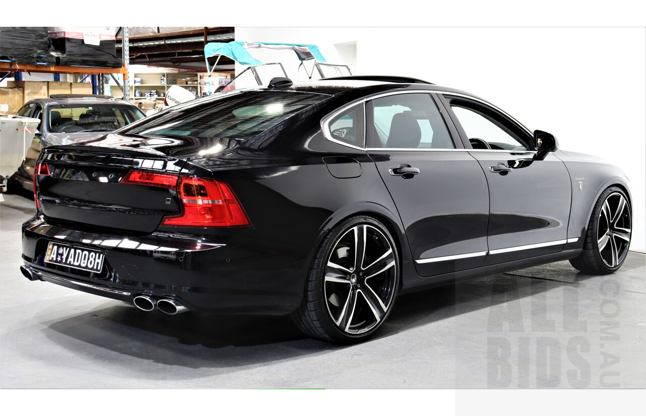 9/2016 Volvo S90 T6 Inscription R- Design AWD Heico Sportiv Concept Car 1 of 1 - MY16 4d Sedan Black 2.0L Turbocharged and Supercharged