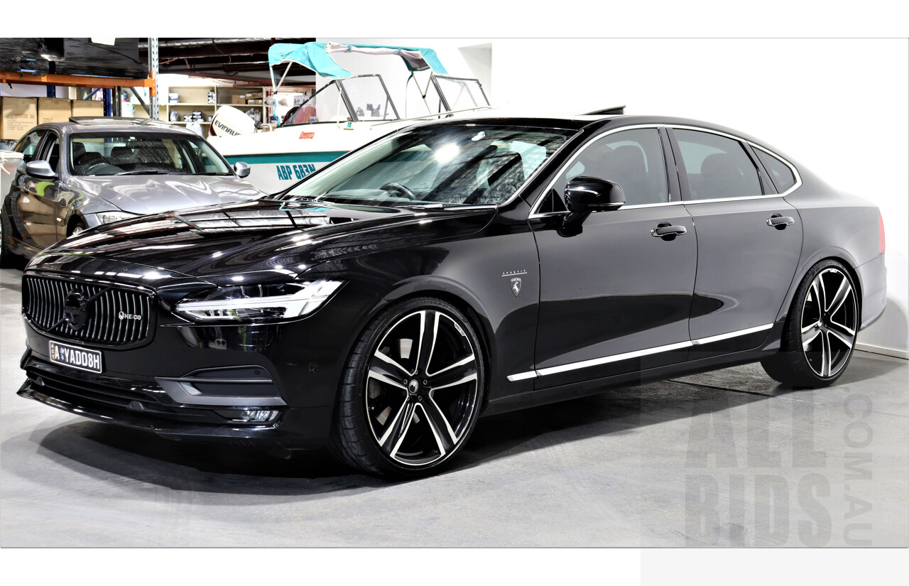 9/2016 Volvo S90 T6 Inscription R- Design AWD Heico Sportiv Concept Car 1 of 1 - MY16 4d Sedan Black 2.0L Turbocharged and Supercharged