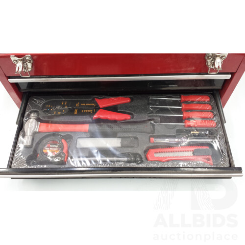 Mechpro Two Drawer Toolbox With Mechpro Metric Tool Set