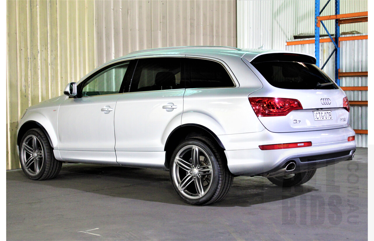 6/2014 Audi Q7 3.0 TDI Quattro S-Line MY14 4d Wagon Silver 3.0L Turbo Diesel - 7 Seater