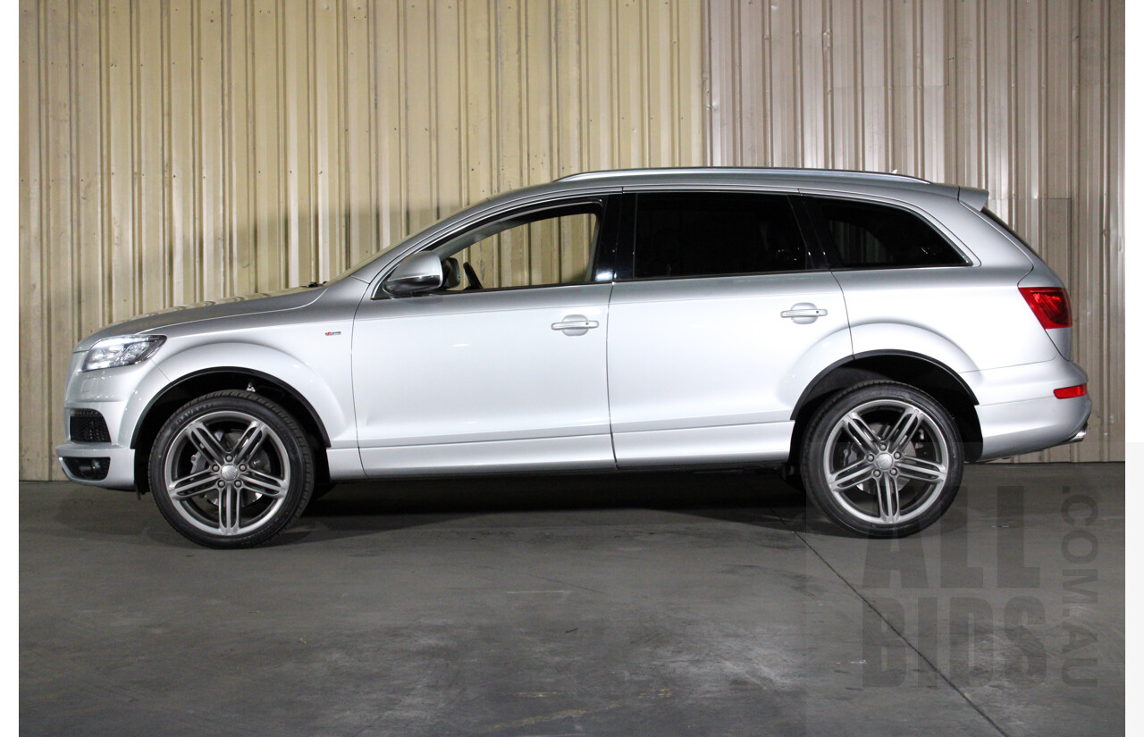 6/2014 Audi Q7 3.0 TDI Quattro S-Line MY14 4d Wagon Silver 3.0L Turbo Diesel - 7 Seater