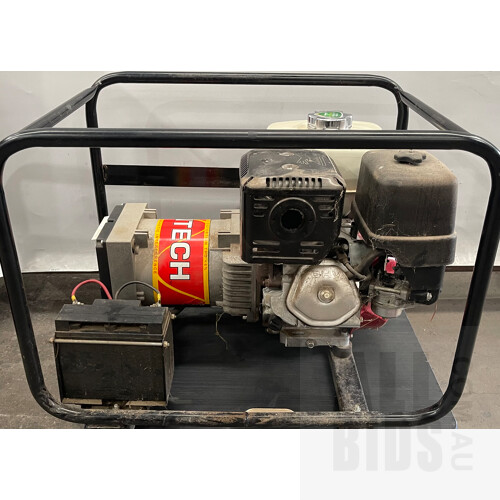 Gentech 5.9kva Honda Powered Generator With Key Start