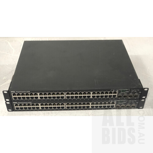 Dell PowerConnect 6248 48-Port Gigabit Ethernet Switch - Lot of Two