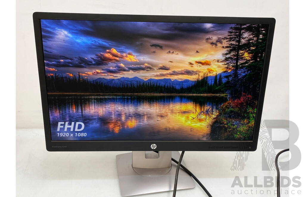 HP (HSTND-8081-Q) EliteDisplay E240 23.8-Inch Full HD (1080p) Widescreen LED-Backlit LCD Monitor