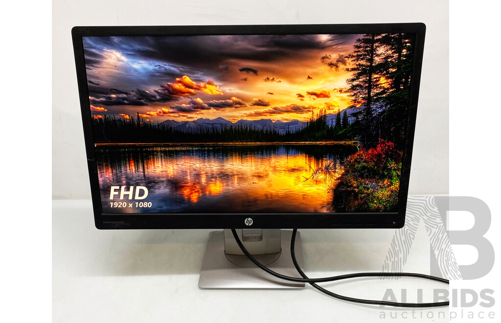 HP (HSTND-8081-Q) EliteDisplay E240 23.8-Inch Full HD (1080p) Widescreen LED-Backlit LCD Monitor