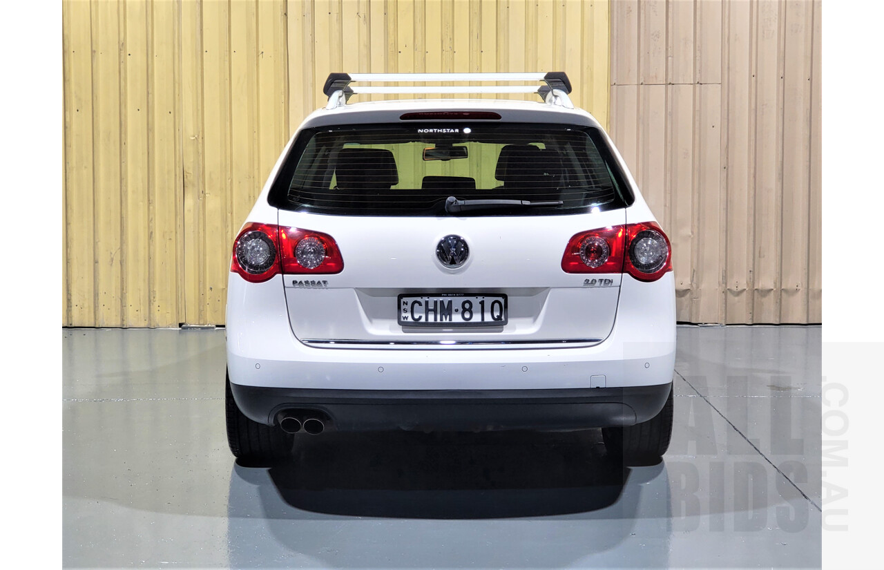 2/2009 Volkswagen Passat 125 TDI 3C MY09 UPGRADE 4d Wagon White 2.0L Turbo Diesel