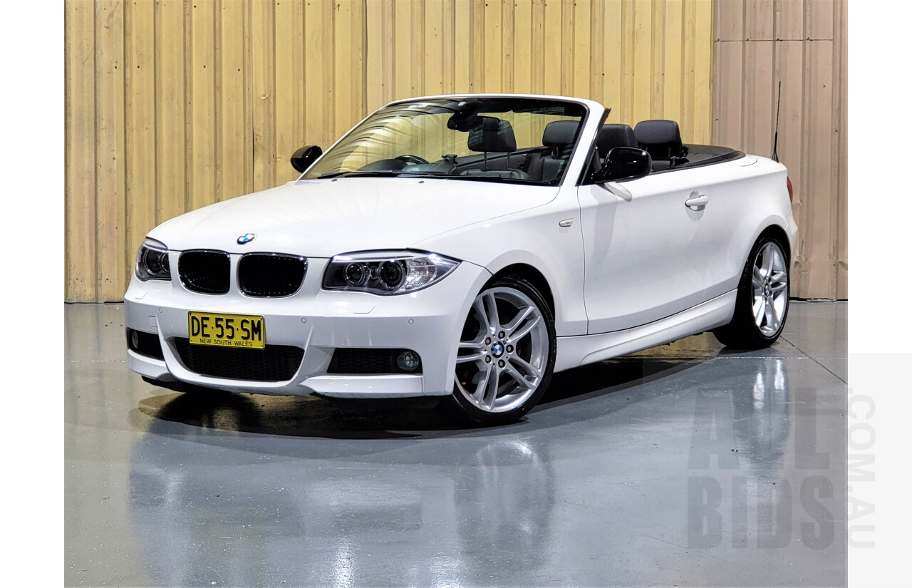 1/2014 BMW 120i E87 MY13 UPDATE 2d Convertible White 2.0L