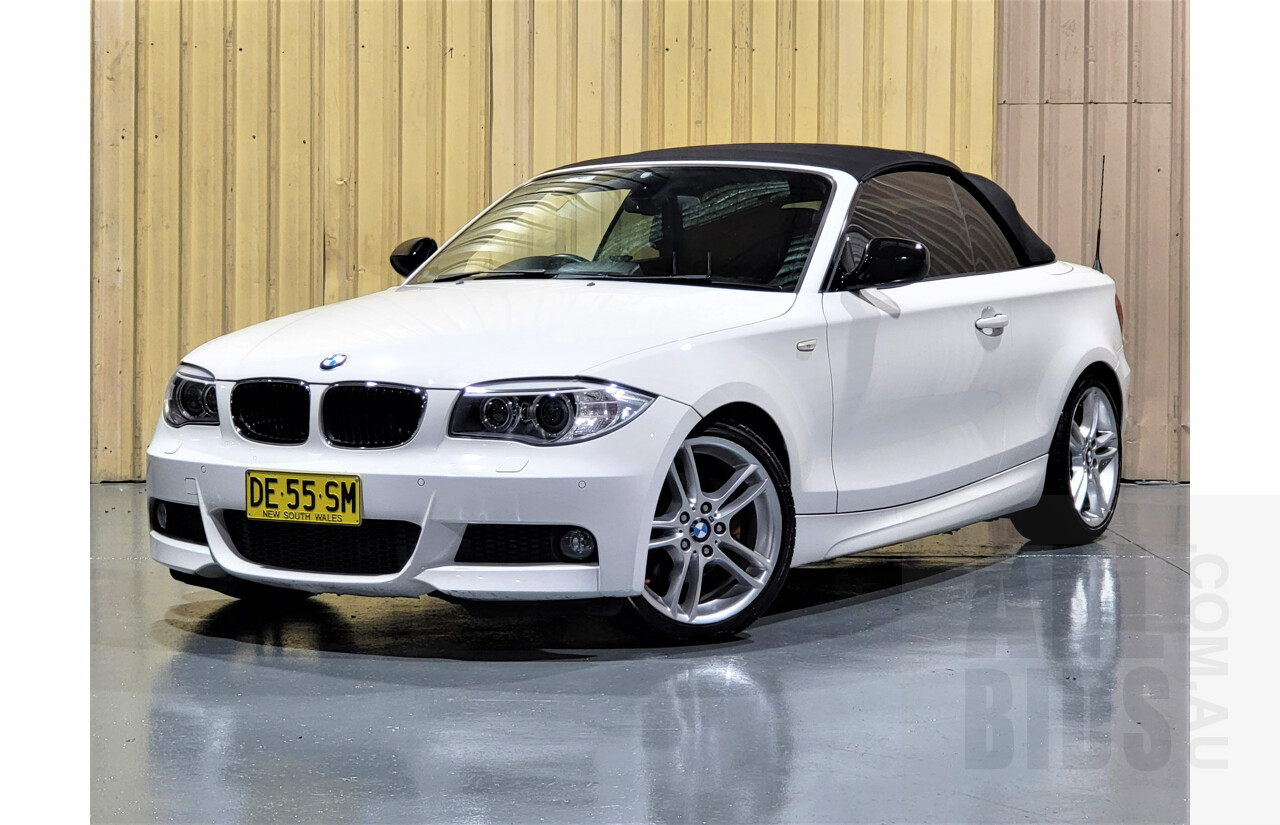 1/2014 BMW 120i E87 MY13 UPDATE 2d Convertible White 2.0L