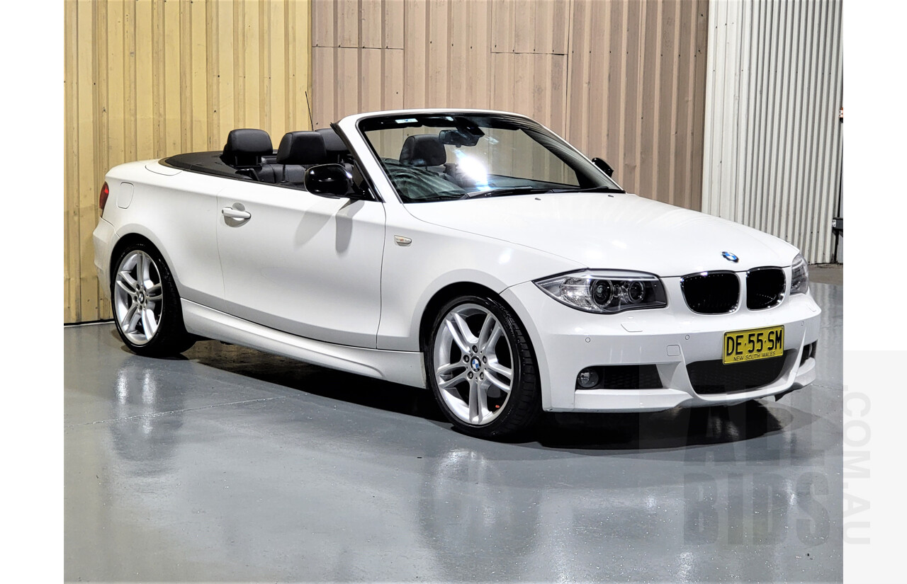 1/2014 BMW 120i E87 MY13 UPDATE 2d Convertible White 2.0L