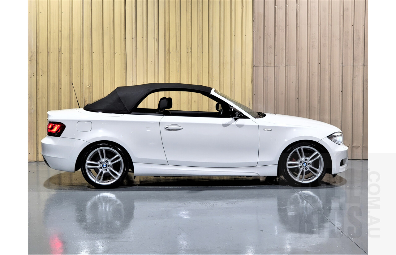 1/2014 BMW 120i E87 MY13 UPDATE 2d Convertible White 2.0L