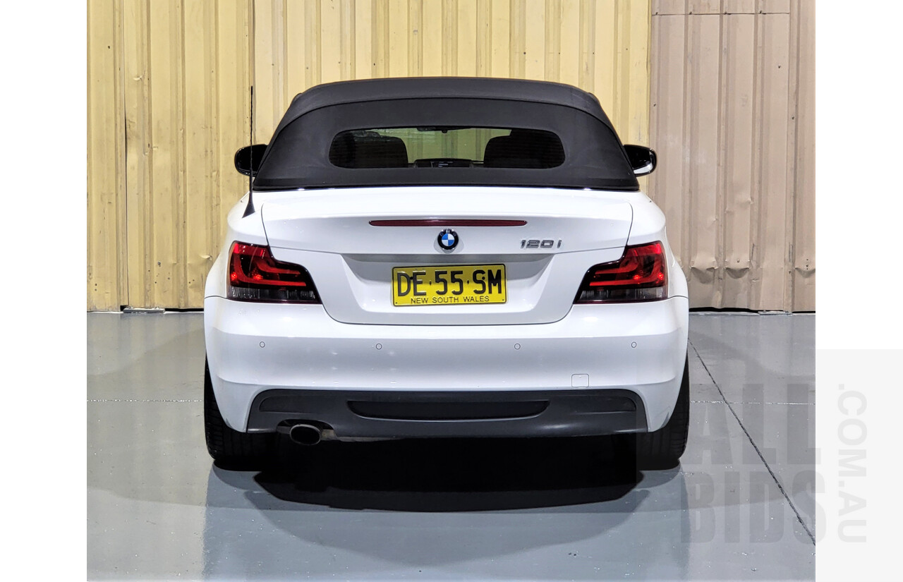 1/2014 BMW 120i E87 MY13 UPDATE 2d Convertible White 2.0L