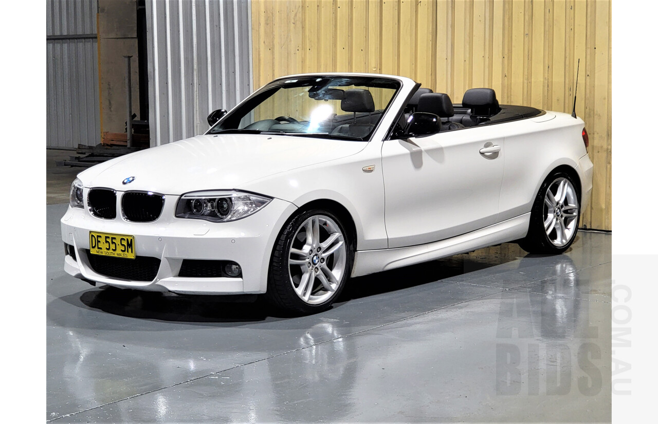 1/2014 BMW 120i E87 MY13 UPDATE 2d Convertible White 2.0L