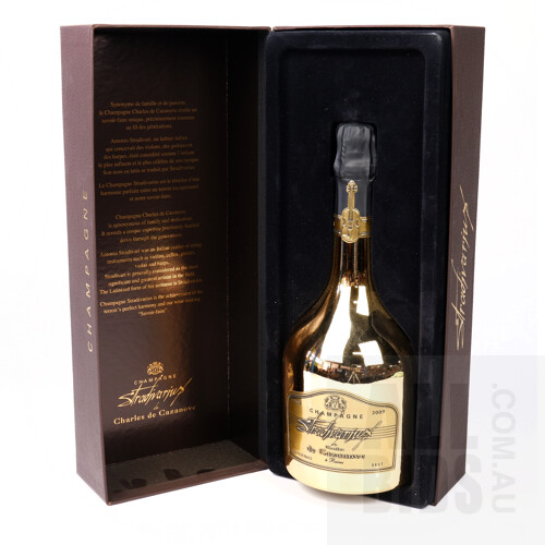 Boxed Limited Edition Stradivarius Charles De Cazanove Champagne, 2009, 750ml