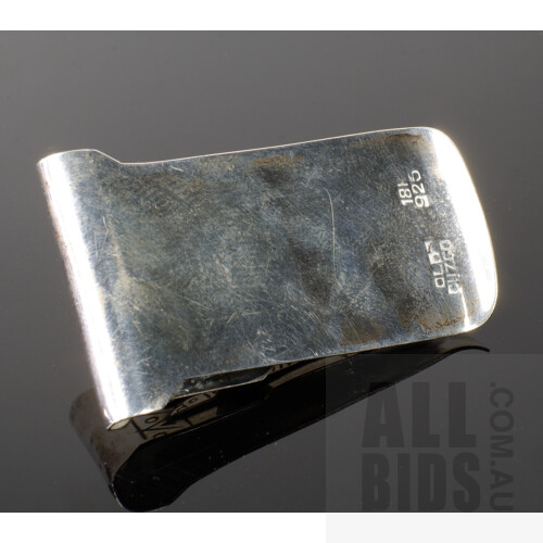 Peruvian Sterling Silver and 18ct Gold Money Clip Portraying an Inca Figure, Inscribed Old Cuzco