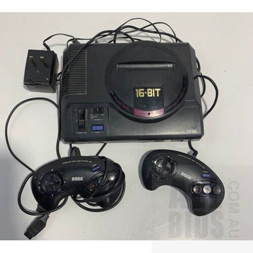 Sega Mega Drive 16 Bit With Twelve Games and Adaptors