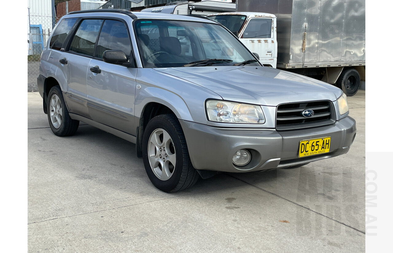 10/2002 Subaru Forester XS MY03 4d Wagon Silver 2.5L