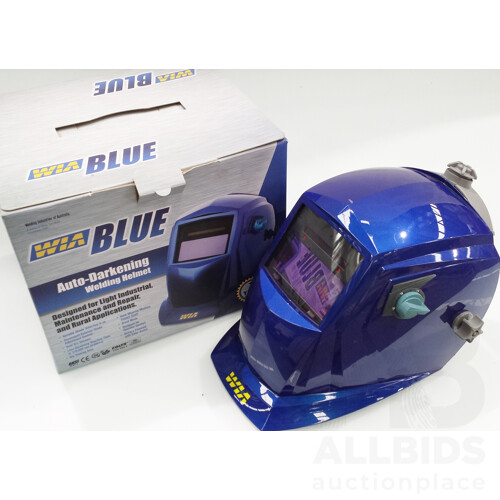 WIA Blue Auto Darkening Welding Helmet