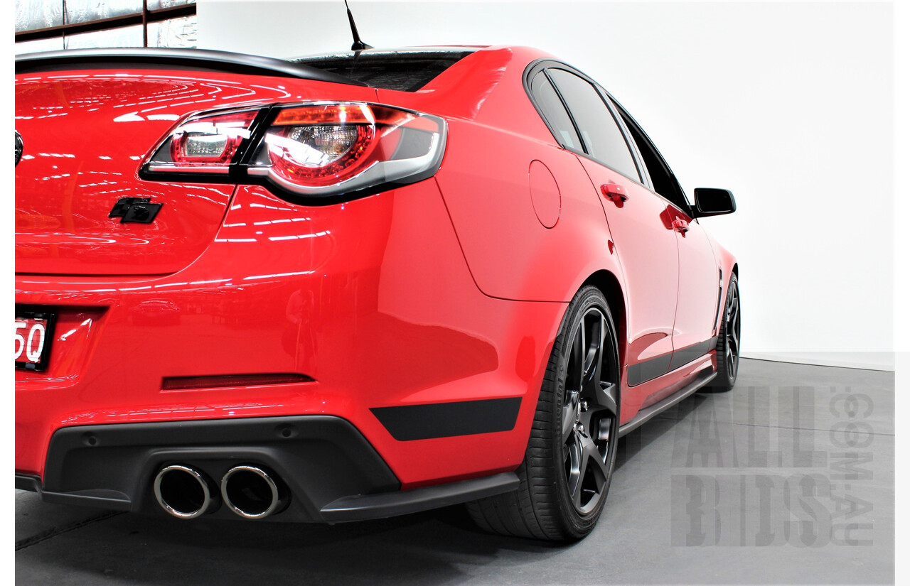 8/2016 Holden HSV Clubsport R8 GEN F2 SV Black 263/350 MY16 4d Sedan Sting Red 6.2L V8 Supercharged         **** BUYERS PREMIUM REDUCED TO 7.5% (Inc GST) ****