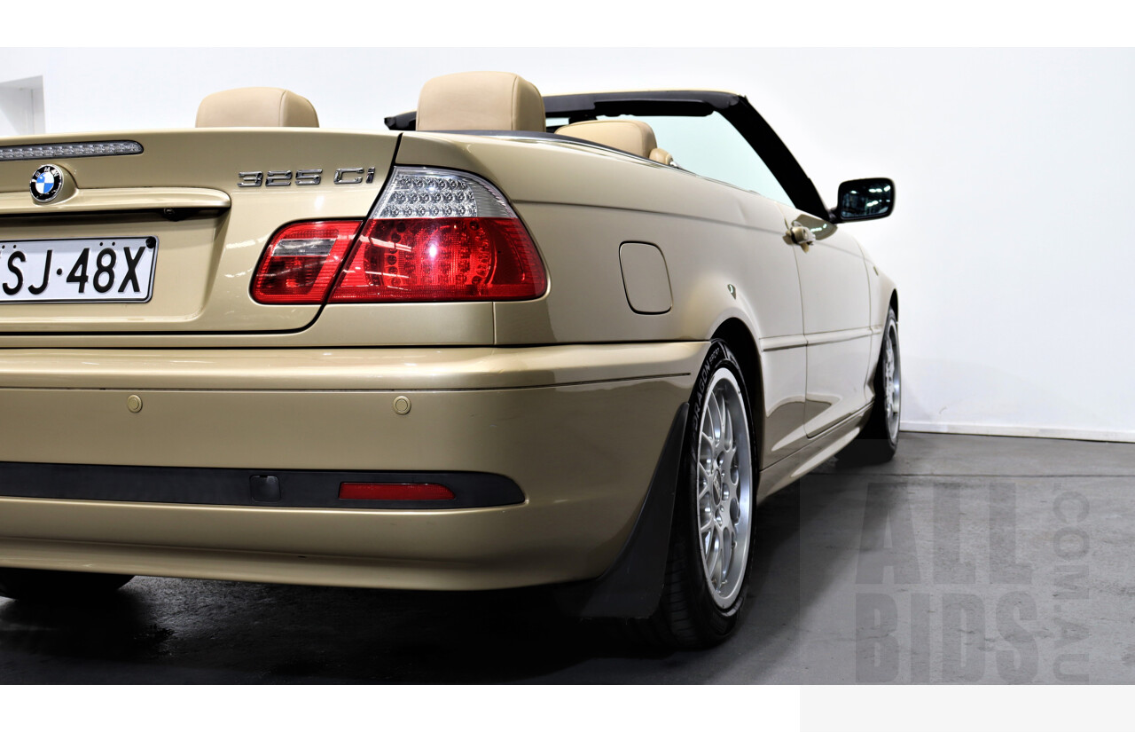 2003 BMW 325ci 2d Convertible Gold 2.5L