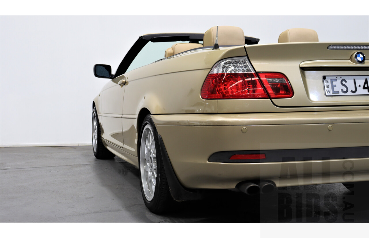 2003 BMW 325ci 2d Convertible Gold 2.5L