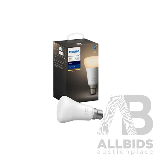 Philips (9290018217) Hue Warm White B22 Bluetooth Bulb & Cygnett Iphone 12/12 Pro Screen Potector - Qty. X4 - RRP$104.85