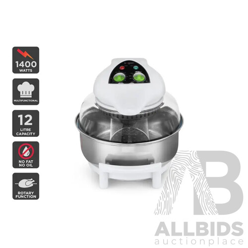 Kogan ( KA12RTAIRFA) 12L Rotary Air Fryer - ORP $174.99