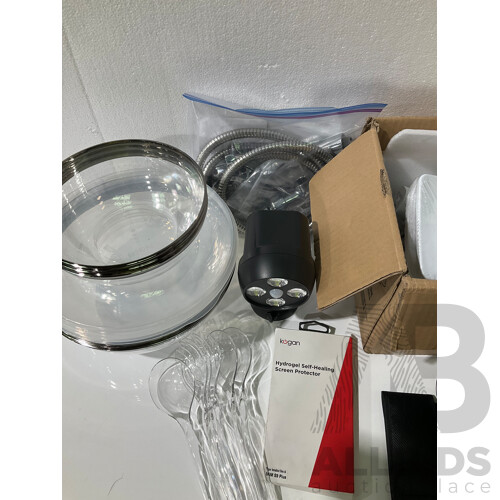 Assorted Homewares & Electronics - Including: Laser Measurer, Sensor Light & more - Lot of 8 - ORP $265.81