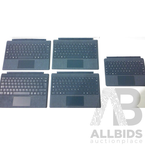 Bulk Lot of Mircosoft Surface Pro & Go Signature Keyboard (European Layout) Lot of 5 Keyboards - Total ORP $1,235.00