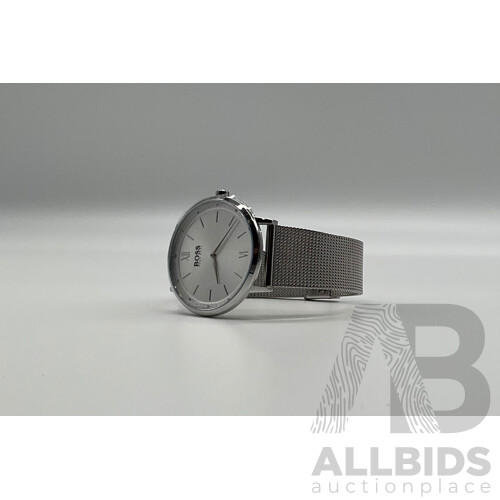 Hugo Boss (1513650) Essential Silver Mesh Men's Watch - ORP $449.99