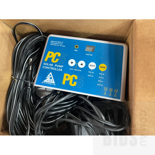 Zane Solar Pump Controller With 8 Tube PVC Solar Tubing 620mm Diameter - 2 Rolls