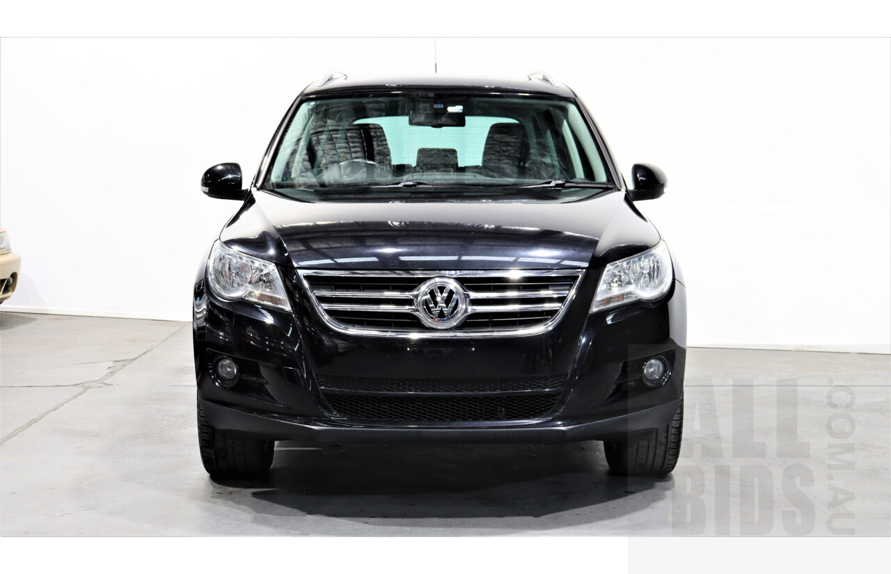 2/2010 Volkswagen Tiguan TSI 5NC 4d Wagon Black 2.0L Turbo