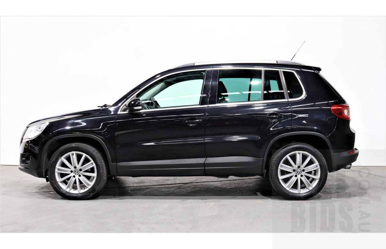 2/2010 Volkswagen Tiguan TSI 5NC 4d Wagon Black 2.0L Turbo