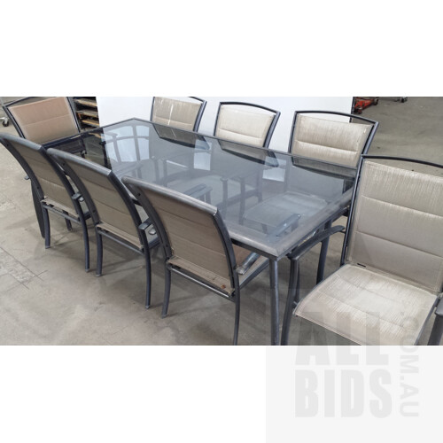 Nine Piece Outdoor Dining Setting