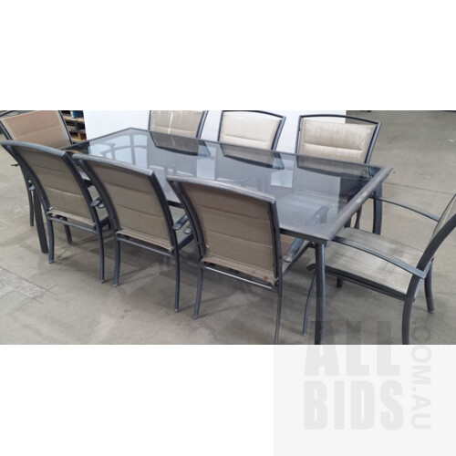 Nine Piece Outdoor Dining Setting