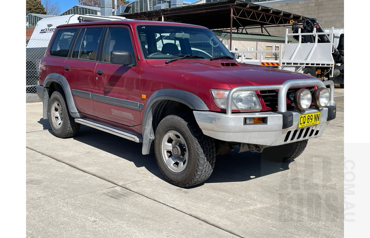 9/1998 Nissan Patrol ST (4x4) GU 4d Wagon Maroon 2.8L