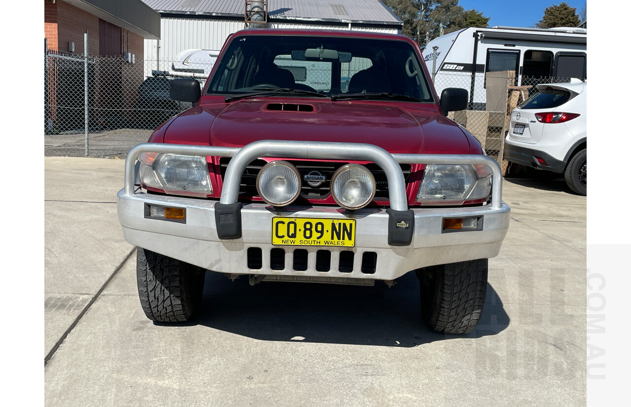 9/1998 Nissan Patrol ST (4x4) GU 4d Wagon Maroon 2.8L