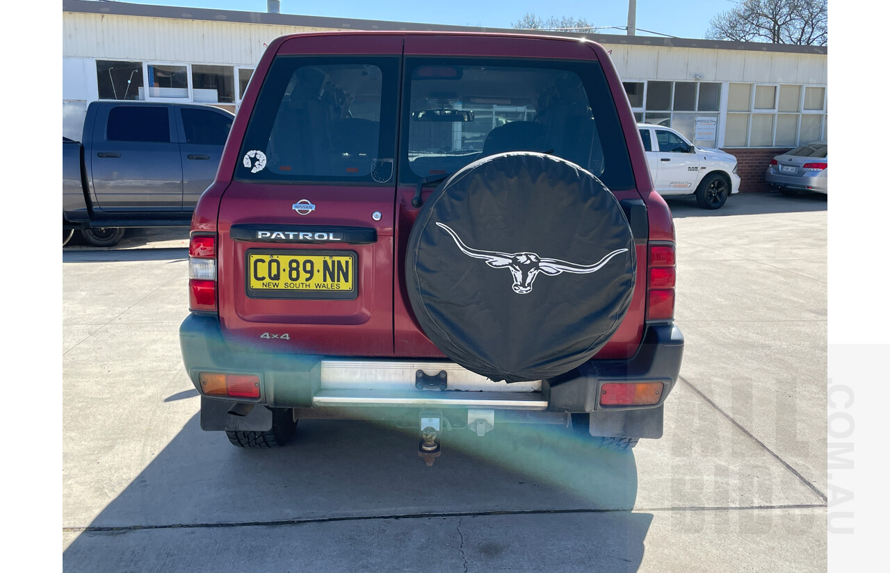 9/1998 Nissan Patrol ST (4x4) GU 4d Wagon Maroon 2.8L