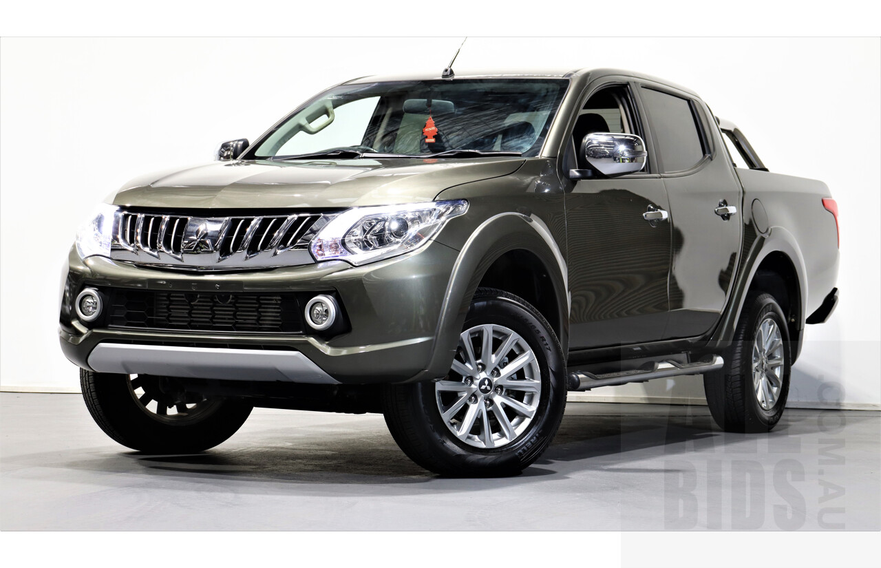 10/2015 Mitsubishi Triton GLS (4x4) MQ MY16 Dual Cab Utility Green 2.4L