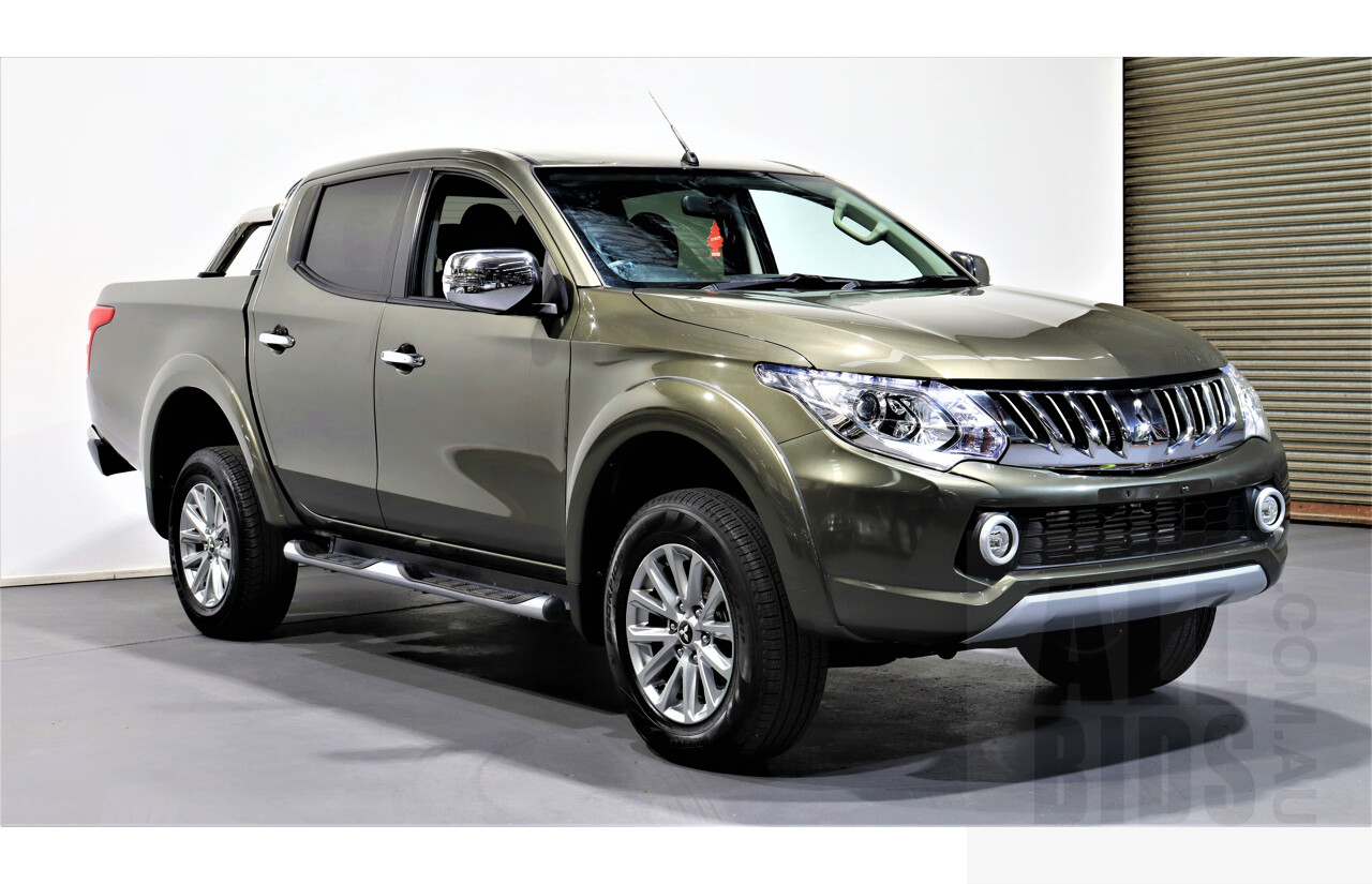 10/2015 Mitsubishi Triton GLS (4x4) MQ MY16 Dual Cab Utility Green 2.4L