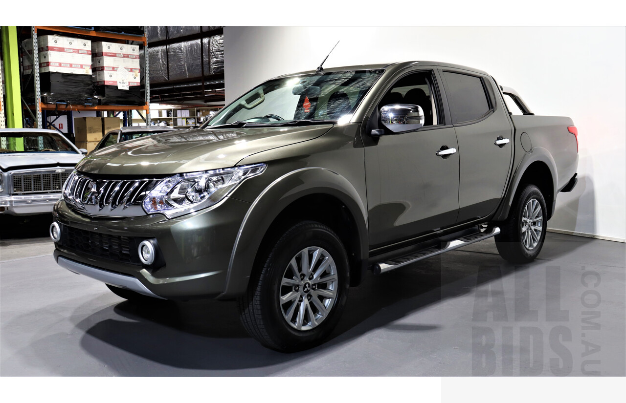 10/2015 Mitsubishi Triton GLS (4x4) MQ MY16 Dual Cab Utility Green 2.4L