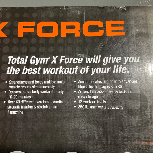 Total Gym (1260826) X-Force - All-in-One Solution - Total Body Workout - ORP $569.99