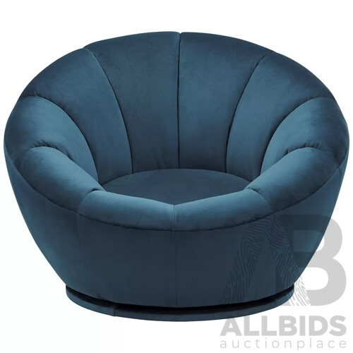 True Innovations (1435365) Living Style Swivel Chair Teal - ORP $274.99