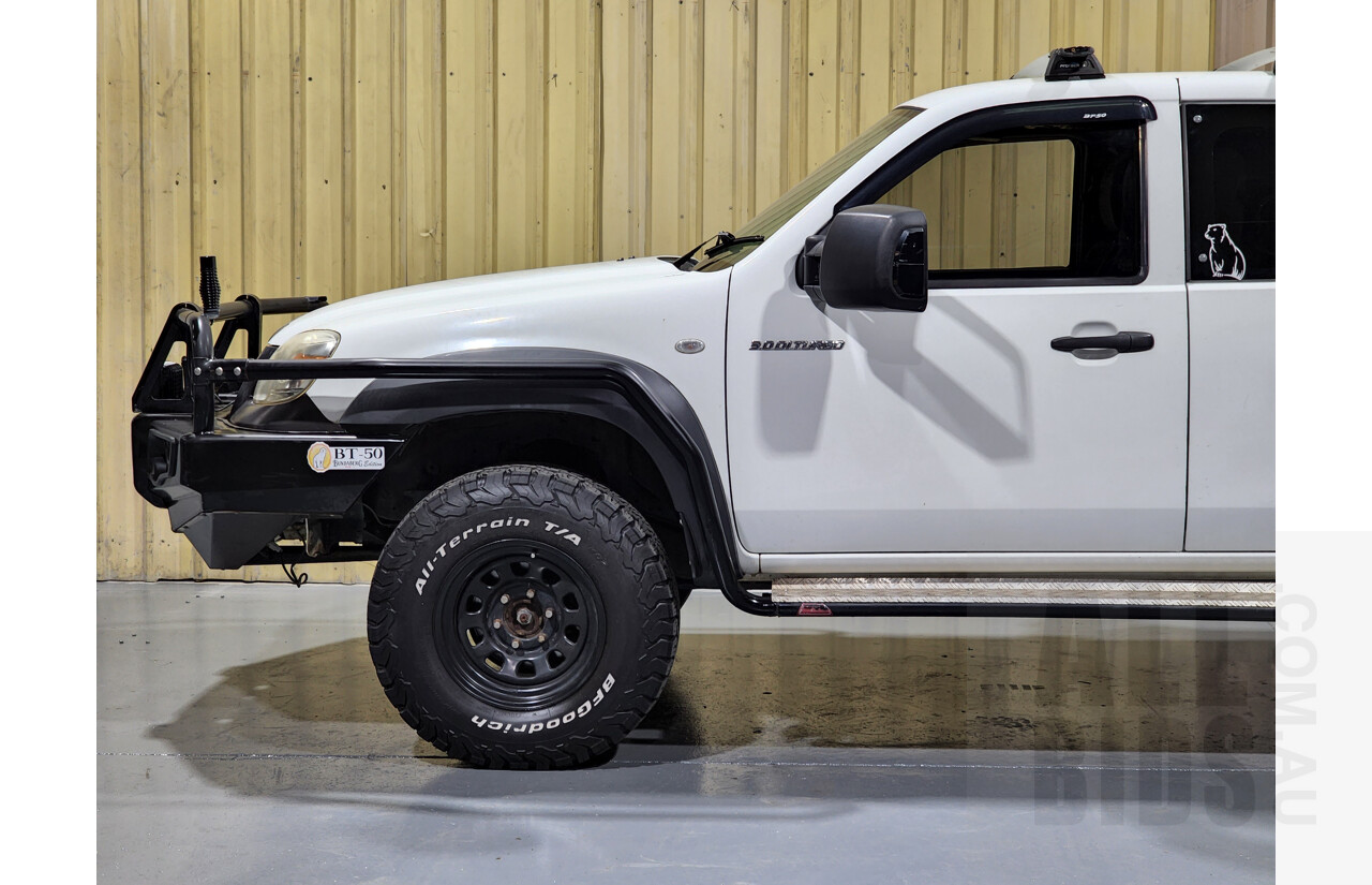 2/2009 Mazda BT-50 B3000 Freestyle DX+ (4x4) 08 UPGRADE C/Chas White 3.0L - Turbo Diesel