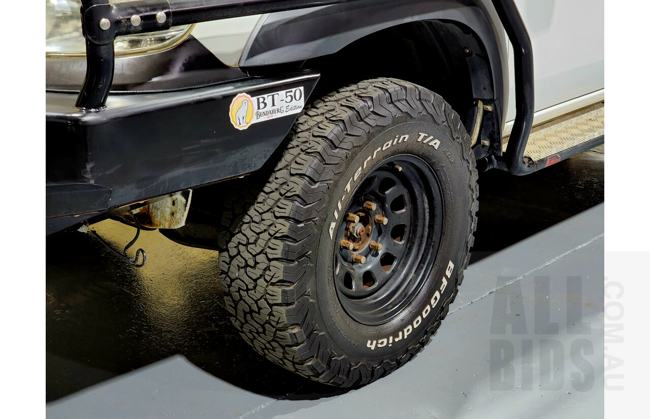 2/2009 Mazda BT-50 B3000 Freestyle DX+ (4x4) 08 UPGRADE C/Chas White 3.0L - Turbo Diesel