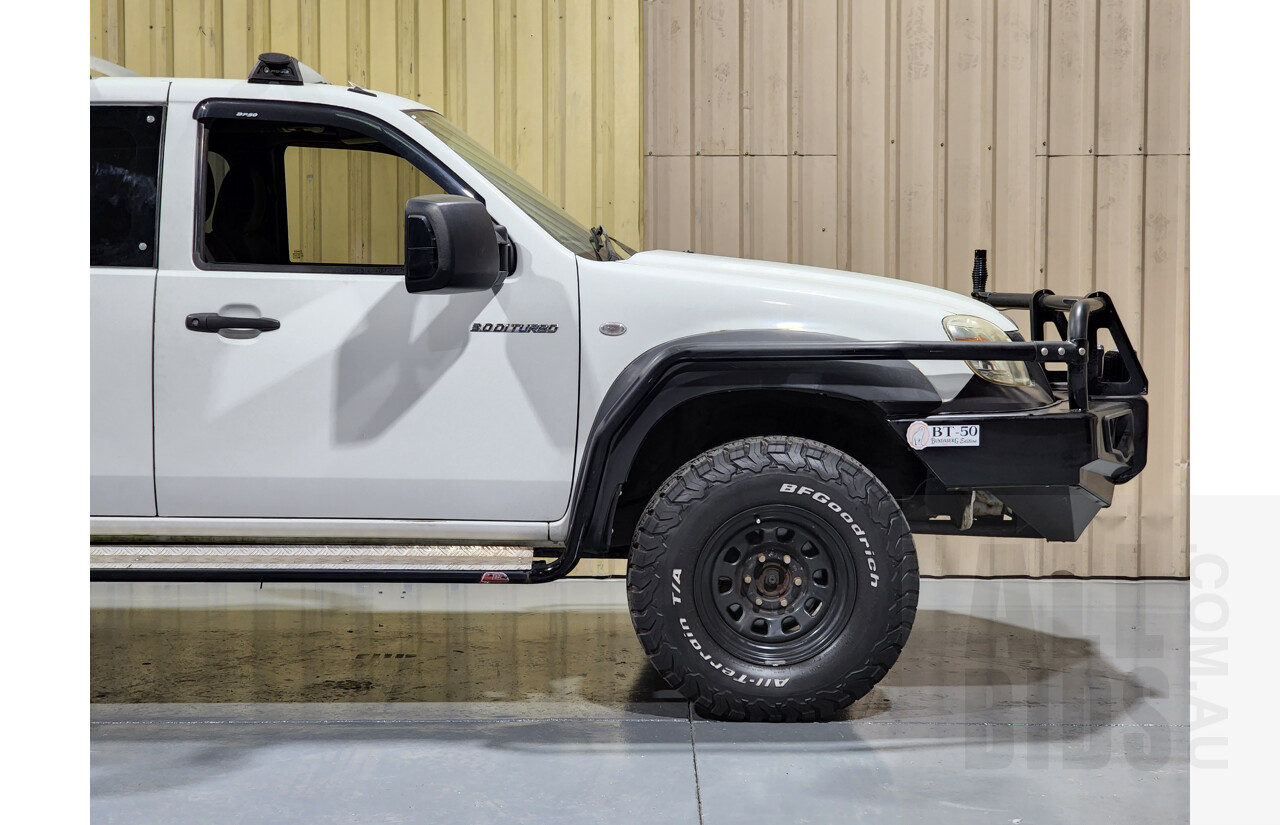 2/2009 Mazda BT-50 B3000 Freestyle DX+ (4x4) 08 UPGRADE C/Chas White 3.0L - Turbo Diesel