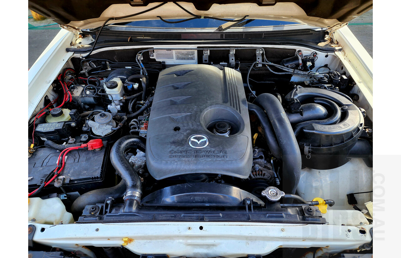 2/2009 Mazda BT-50 B3000 Freestyle DX+ (4x4) 08 UPGRADE C/Chas White 3.0L - Turbo Diesel
