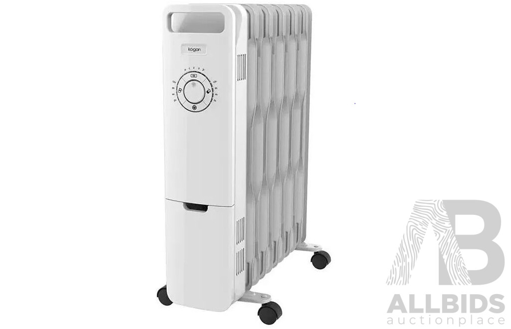 Kogan (KAOLHT11WFA) SmarterHome 2400W Premium Oil Heater (White) - ORP $299.99